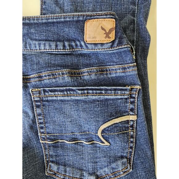 American Eagle Outfitters Artist SuperStretch Jeans Womens Size 8 Long - Picture 4 of 7